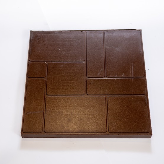 Полимерпесчаная плитка коричневая 333х333х25 мм (9 шт/м2)