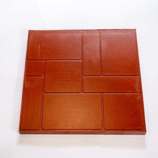 Полимерпесчаная плитка вишневая 333х333х25 мм (9 шт/м2)